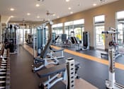 Thumbnail 11 of 13 - Fitness center with weights and cardio machines