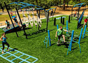 Thumbnail 11 of 11 - a group of people playing on a playground