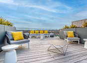 Thumbnail 18 of 24 - Dominion Rooftop Seating With Coffee Table and Side Tables