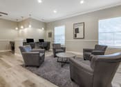 Thumbnail 22 of 26 - interior clubhouse and resident wifi lounge with seating