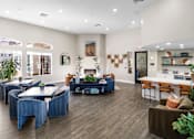 Thumbnail 2 of 23 - Resident clubhouse social area - Sonterra Apartments at Paradise Valley