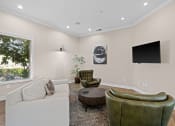 Thumbnail 3 of 25 - Widescreen tv in clubhouse