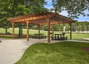 Thumbnail 5 of 16 - Picnic area with pergola covering - Hampshire Green Apartments