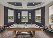 Thumbnail 5 of 31 - Recreational room with billiards table - Lantern Woods Apartments