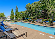 Thumbnail 7 of 30 - Ample lounge seats at the resort-style swimming pool - Preserve at Blue Ravine