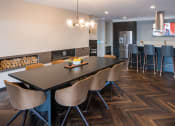 Thumbnail 7 of 22 - Resident clubhouse kitchen with microwave - Onyx Edina