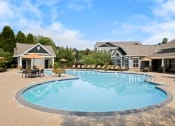 Thumbnail 9 of 21 - Carrington Place at Shoal Creek - Resort-style hilltop pool with covered social area