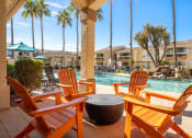 Thumbnail 10 of 26 - Poolside cabana with ample seating - Arrowhead Landing Apartments