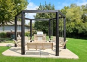 Thumbnail 10 of 21 - Carrington Place at Shoal Creek - BBQ grills with social area