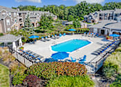 Thumbnail 10 of 31 - Second of two saltwater swimming pools - Lantern Woods Apartments