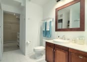 Thumbnail 14 of 27 - Wooden cabinets and details in the bathroom - Eitel Apartments