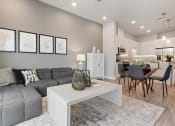 Thumbnail 15 of 21 - Arazo apartment interior with wood-style flooring and high ceilings
