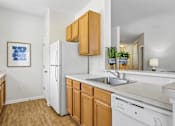 Thumbnail 17 of 29 - Classic-style kitchen package with white appliances - Avenel at Montgomery Square
