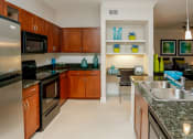 Thumbnail 18 of 24 - 3000 Sage - Black and stainless steel appliances