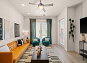 Thumbnail 21 of 32 - Ceiling fans in living rooms - La Via Apartments