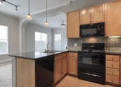 Thumbnail 21 of 23 - The Retreat at Cinco Ranch apartment kitchen with breakfast bar