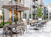 Thumbnail 21 of 42 - BBQ station with outdoor dining areas - Stonehill at West Orange