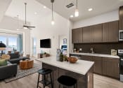 Thumbnail 24 of 32 - Wood-style flooring with carpeted bedrooms - La Via Apartments
