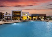 Thumbnail 41 of 41 - Resort-style pool at dusk - NOVA at Green Valley