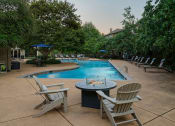 Thumbnail 20 of 28 - The Estates at River Pointe poolside fire pit