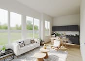 Thumbnail 1 of 25 - Living Room With Dining Area at Plisko Place, Port Orchard, WA