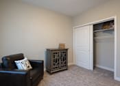 Thumbnail 13 of 34 - A guest bedroom at Aspen Ridge 55+ Apartment Community in Olathe, KS.