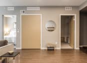 Thumbnail 25 of 34 - Des Moines Apartments Natural Light bedroom and bathroom entry
