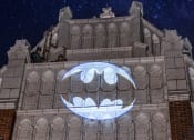 Thumbnail 36 of 39 - a projection of the batman logo on the side of the Equitable building at The Equitable Building, Des Moines, Iowa