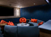 Thumbnail 46 of 50 - Media Lounge with seats at The Residences at Galleria, Overland Park