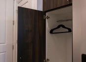 Thumbnail 14 of 50 - Coat Closet in Luxury Studio Overland Park at The Residences at Galleria, Kansas, 66211