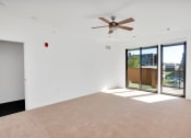 Thumbnail 23 of 86 - Empty bedroom with balcony at 44 Washington, Kansas City, MO 64111