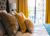 Thumbnail 51 of 86 - Bedroom with bed and pillows at 44 Washington, Kansas City, 64111