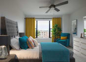 Thumbnail 64 of 86 - Bedroom with window view at 44 Washington, Kansas City