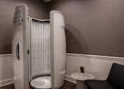 Thumbnail 17 of 44 - Stand up tanning bed at The Clearing at ONE28, Kansas