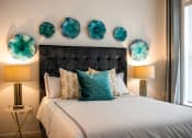 Thumbnail 28 of 42 - Bedroom with cozy bed at The Villas at Waterside, Lenexa, KS, 66214