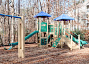 Thumbnail 29 of 40 - The Crest at Berkeley Lake playground with swing set located in Duluth, GA 30096