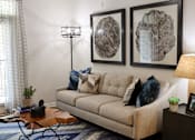 Thumbnail 4 of 27 - Living room at The Crest at Laurel Canyon Apartments, Canton, GA, 30114