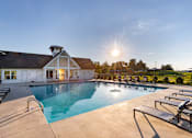 Thumbnail 44 of 44 - A pool with sunlight shining on it.