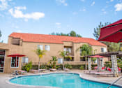 Thumbnail 8 of 15 - a swimming pool in front of a building
