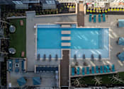 Thumbnail 7 of 31 - arial view of a pool on the roof of a building