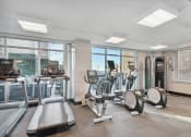 Thumbnail 28 of 50 - a fitness center with machines at The Zenith, Baltimore