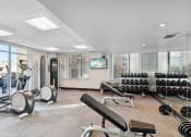 Thumbnail 30 of 50 - a fitness center with machines and weights at The Zenith, Baltimore, 21201