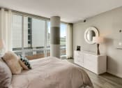 Thumbnail 23 of 50 - Spacious bedroom with city views at The Zenith, Baltimore