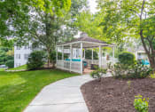 Thumbnail 25 of 28 - a gazebo in a backyard with a hot tub at Hamilton at Kings Place, Columbia Maryland