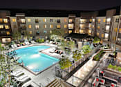 Thumbnail 33 of 84 - Aerial View Of Pool at Mira Upper Rock, Rockville, MD, 20850