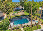 Thumbnail 28 of 33 - Aerial Pool View at Riviera Park, Chandler, AZ 85224