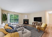 Thumbnail 1 of 24 - Bright Living Room at Poplar Glen Apartments, Columbia.