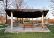 Thumbnail 51 of 54 - a picnic table under a shelter in a park at Villages at Morgan Metro, Maryland