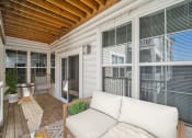 Thumbnail 15 of 34 - patio space with table at MetroPlace at Town Center, Maryland