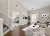 Thumbnail 6 of 34 - Virtually Staged Living Area at MetroPlace at Town Center, Camp Springs, Maryland